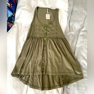 Green Boho Sleeveless Top